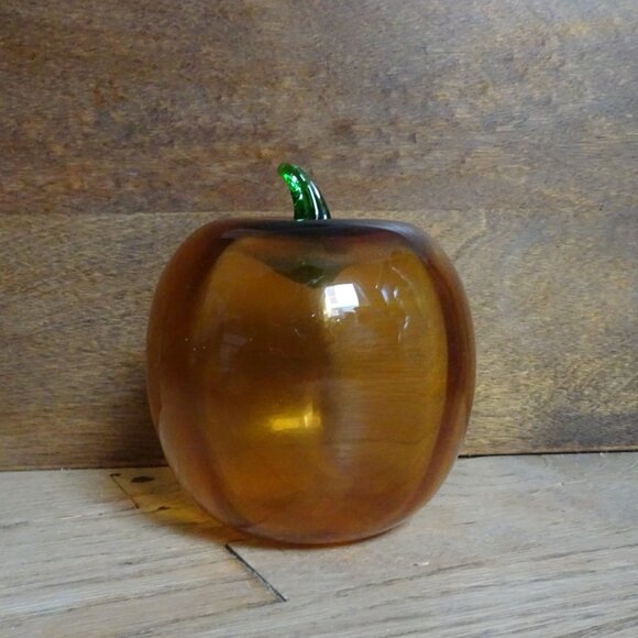 Vintage glass apple or pumpkin - Picture 2 of 7